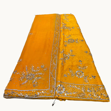 Rajputi Poshak – Gota Patti Zardozi Work Natural Crepe with Thakurji Odhni – Ganga Rajputi Poshak, Bikaner