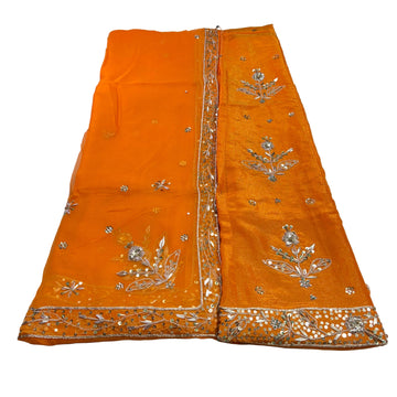 Rajputi Poshak – Zardozi Zari & Sequin Tissue with Thakhurji Odhni – Ganga Rajputi Poshak, Bikaner