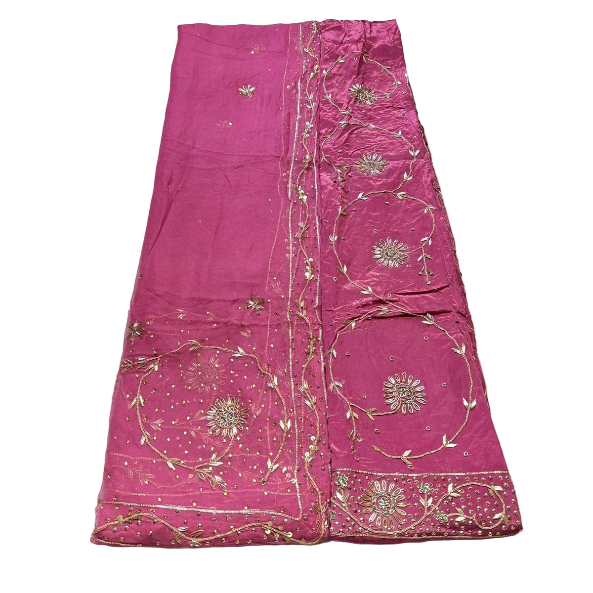 Rajputi Poshak – Zardozi Zari Handwork Natural Crepe with Thakurji Odhni – Ganga Rajputi Poshak, Bikaner