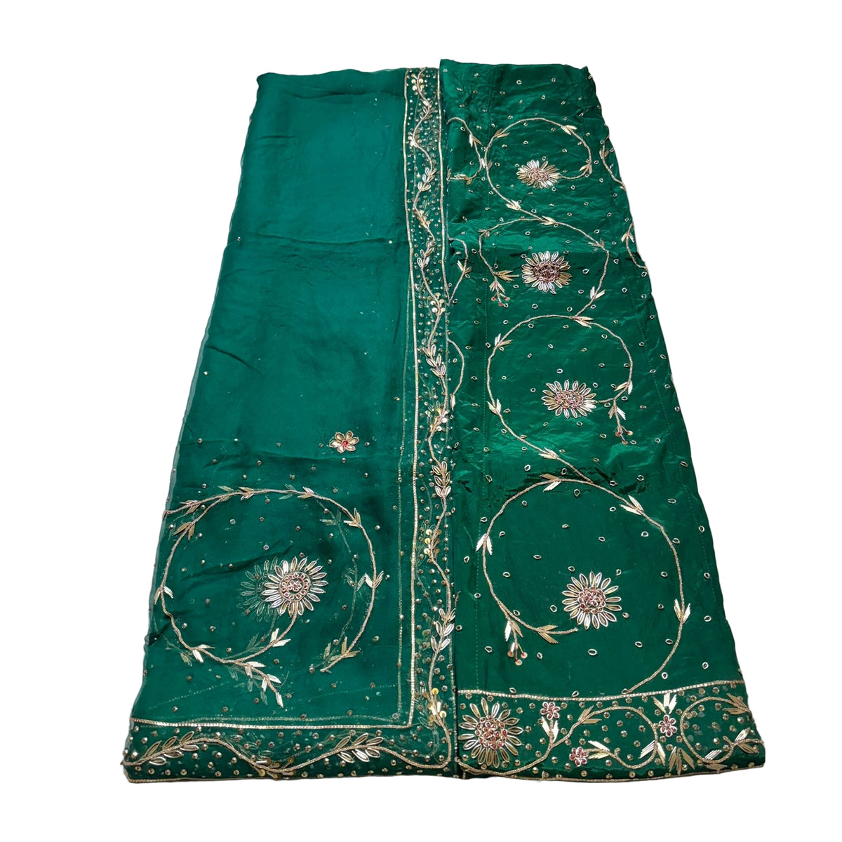Rajputi Poshak – Zardozi Zari Handwork Natural Crepe with Thakurji Odhni – Ganga Rajputi Poshak, Bikaner