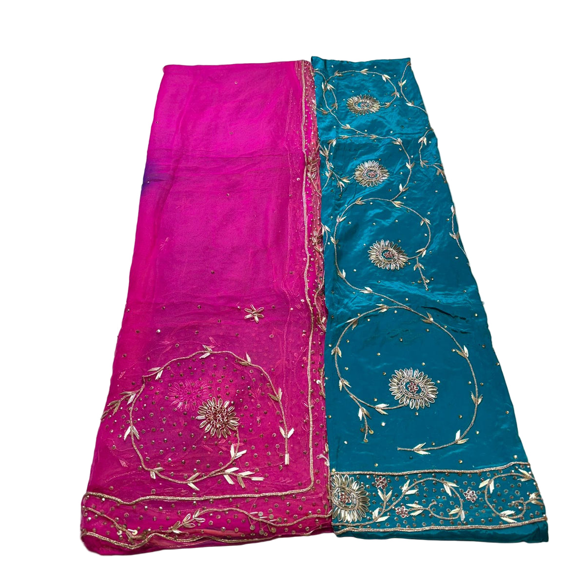 Rajputi Poshak – Zardozi Zari Handwork Natural Crepe with Thakurji Odhni – Ganga Rajputi Poshak, Bikaner