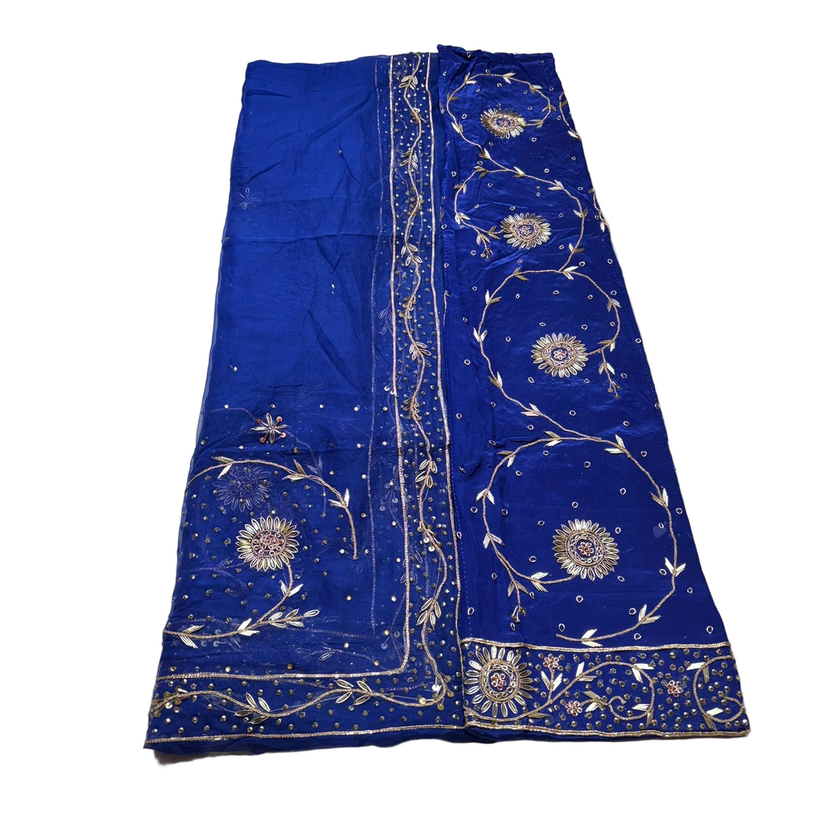 Rajputi Poshak – Zardozi Zari Handwork Natural Crepe with Thakurji Odhni – Ganga Rajputi Poshak, Bikaner