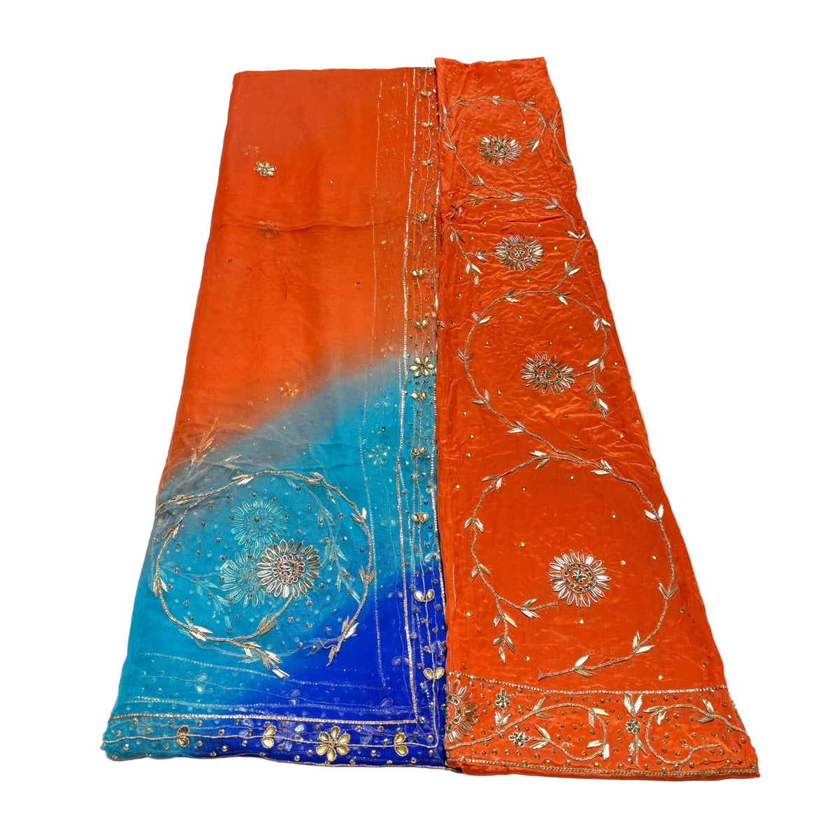 Rajputi Poshak – Zardozi Zari Handwork Natural Crepe with Thakurji Odhni – Ganga Rajputi Poshak, Bikaner