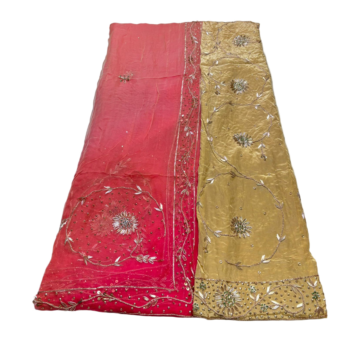 Rajputi Poshak – Zardozi Zari Handwork Natural Crepe with Thakurji Odhni – Ganga Rajputi Poshak, Bikaner