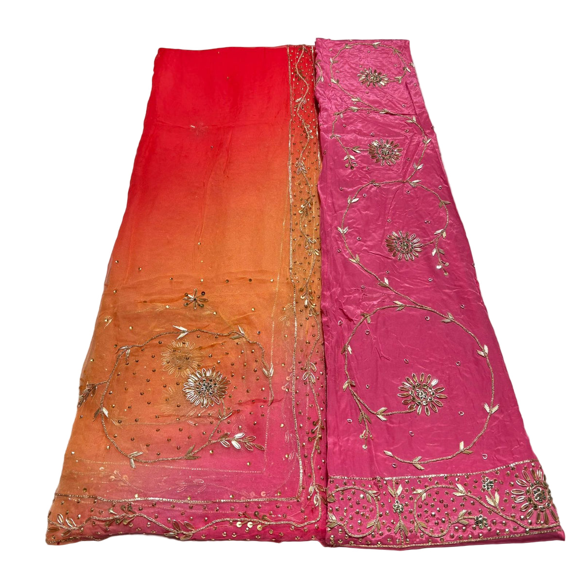 Rajputi Poshak – Zardozi Zari Handwork Natural Crepe with Thakurji Odhni – Ganga Rajputi Poshak, Bikaner