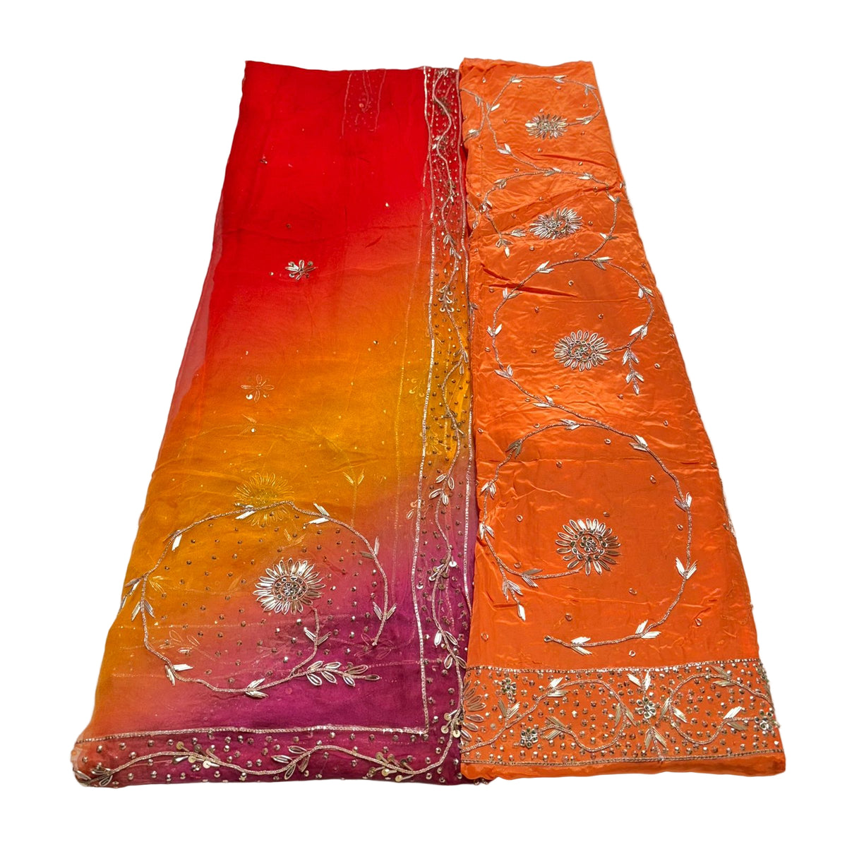 Rajputi Poshak – Zardozi Zari Handwork Natural Crepe with Thakurji Odhni – Ganga Rajputi Poshak, Bikaner