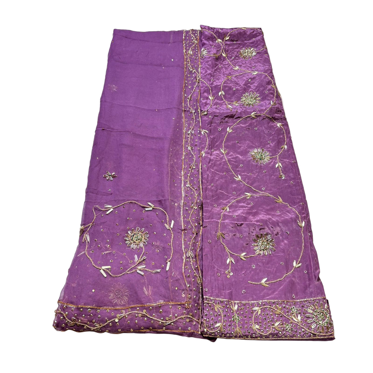 Rajputi Poshak – Zardozi Zari Handwork Natural Crepe with Thakurji Odhni – Ganga Rajputi Poshak, Bikaner