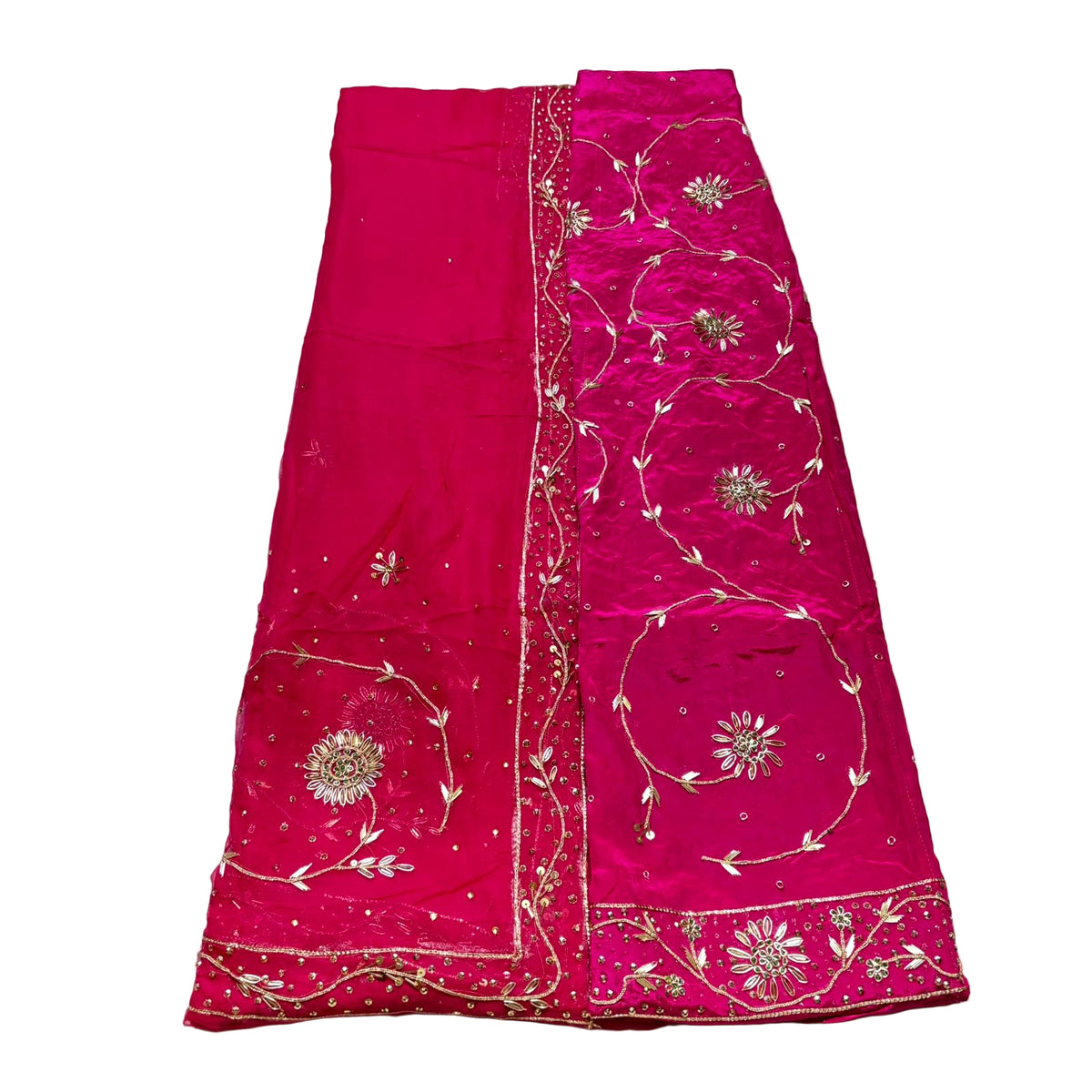 Rajputi Poshak – Zardozi Zari Handwork Natural Crepe with Thakurji Odhni – Ganga Rajputi Poshak, Bikaner