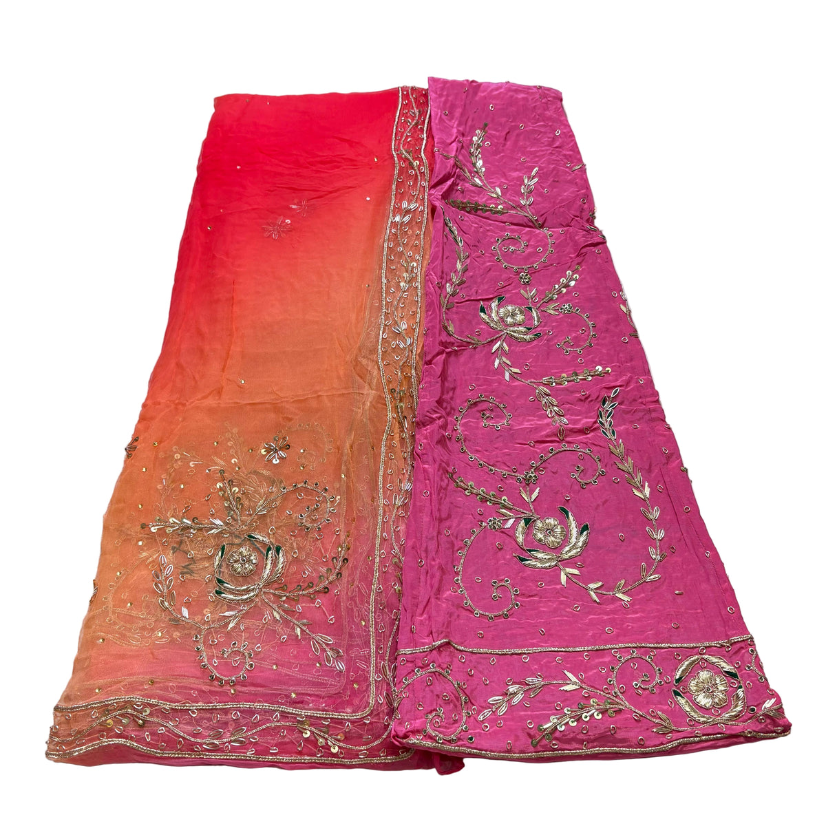 Rajputi Poshak – Zardozi Dabka Sequin Natural Crepe with Thakurji Odhni – Ganga Rajputi Poshak, Bikaner