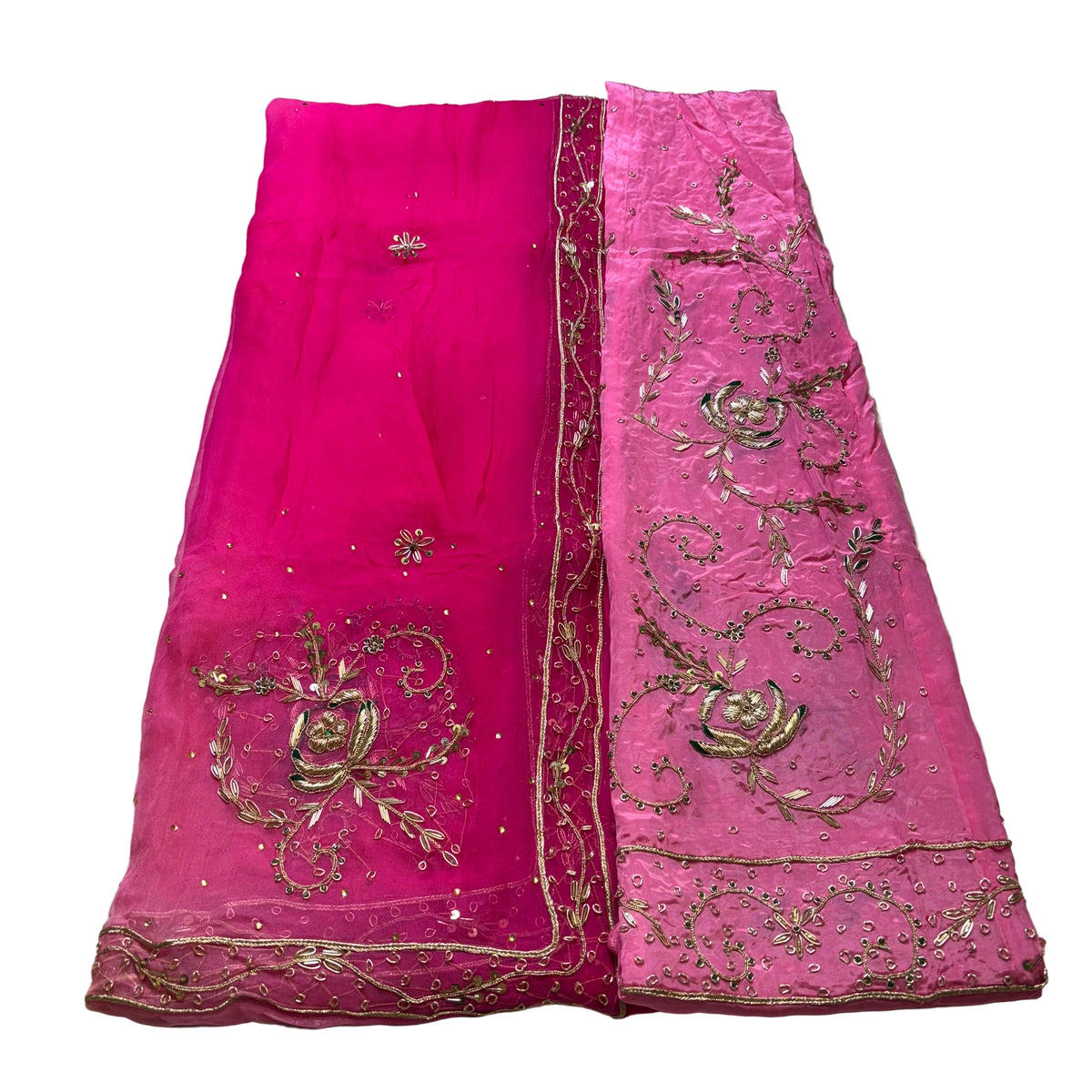 Rajputi Poshak – Zardozi Dabka Sequin Natural Crepe with Thakurji Odhni – Ganga Rajputi Poshak, Bikaner