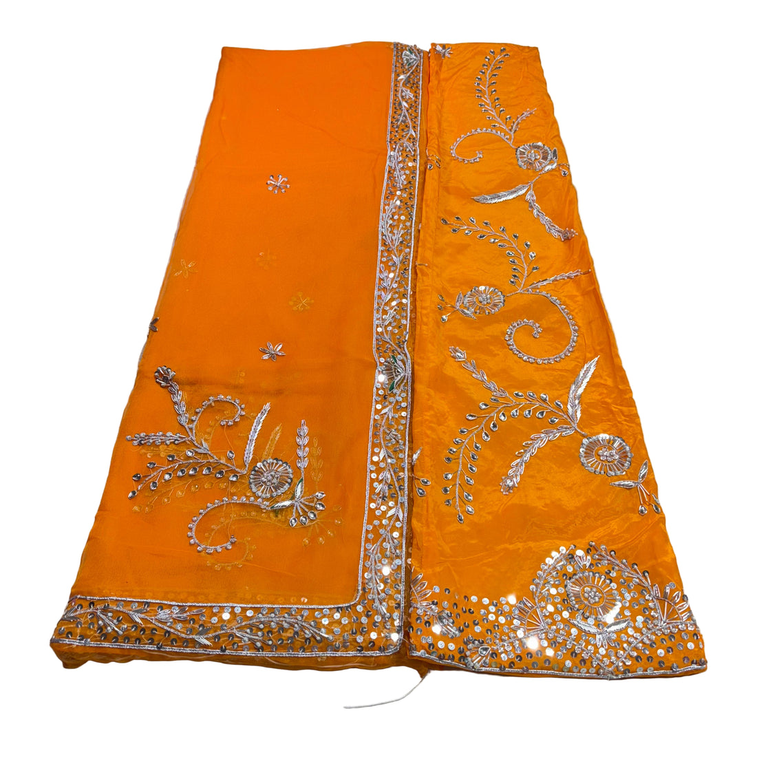 Rajputi Poshak – Zardozi Zari & Cut Dana Natural Crepe with Thakhurji Odhni – Ganga Rajputi Poshak, Bikaner