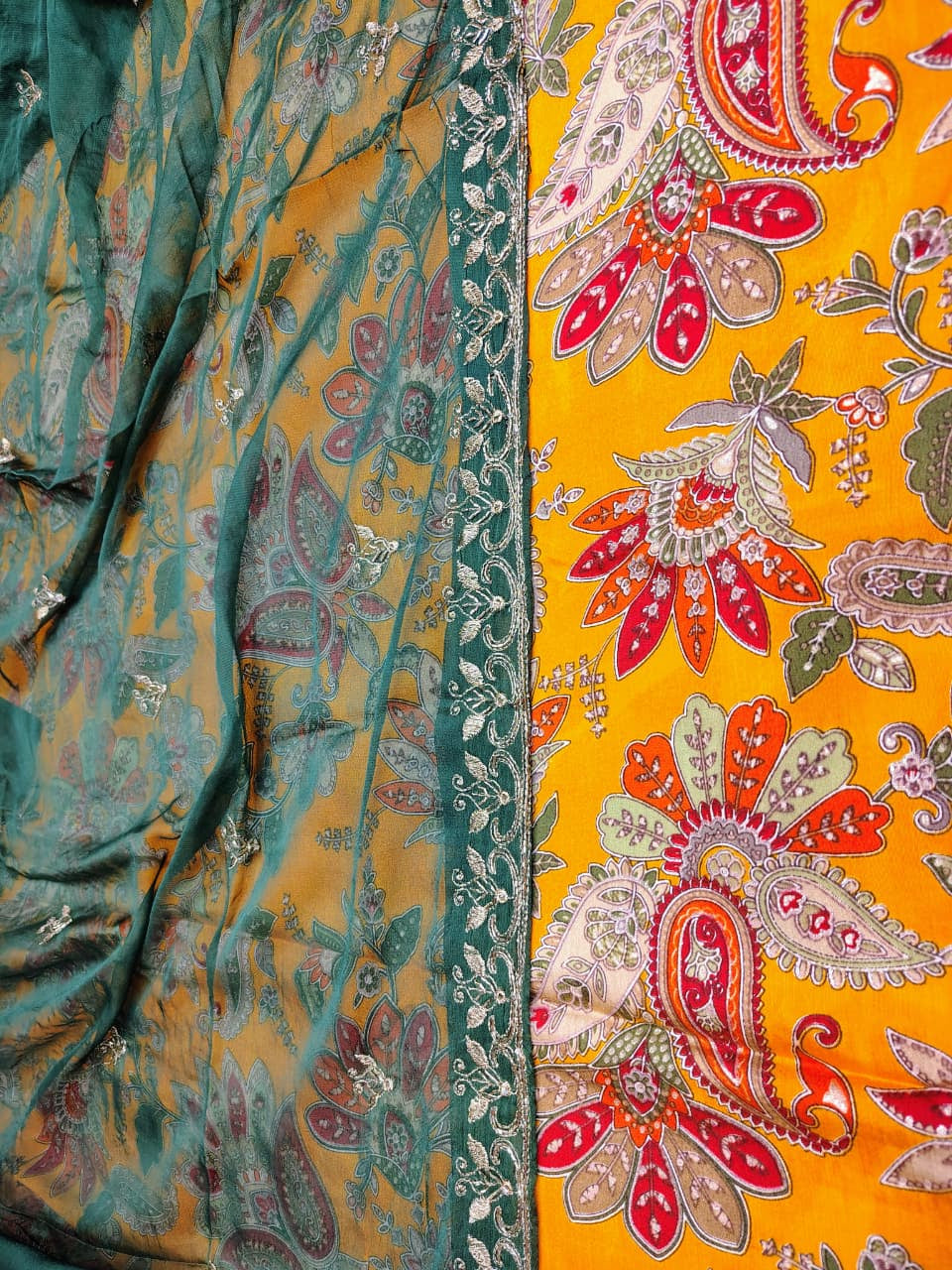 Rajputi Poshak – Modal Silk with Humrahi Odhni – Ganga Rajputi Poshak, Bikaner