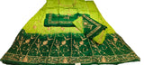 Rajputi Poshak – Zardoji Work Natural Crepe – Parrot Green & Bottle Green with Humrahi Odhni – Ganga Rajputi Poshak, Bikaner