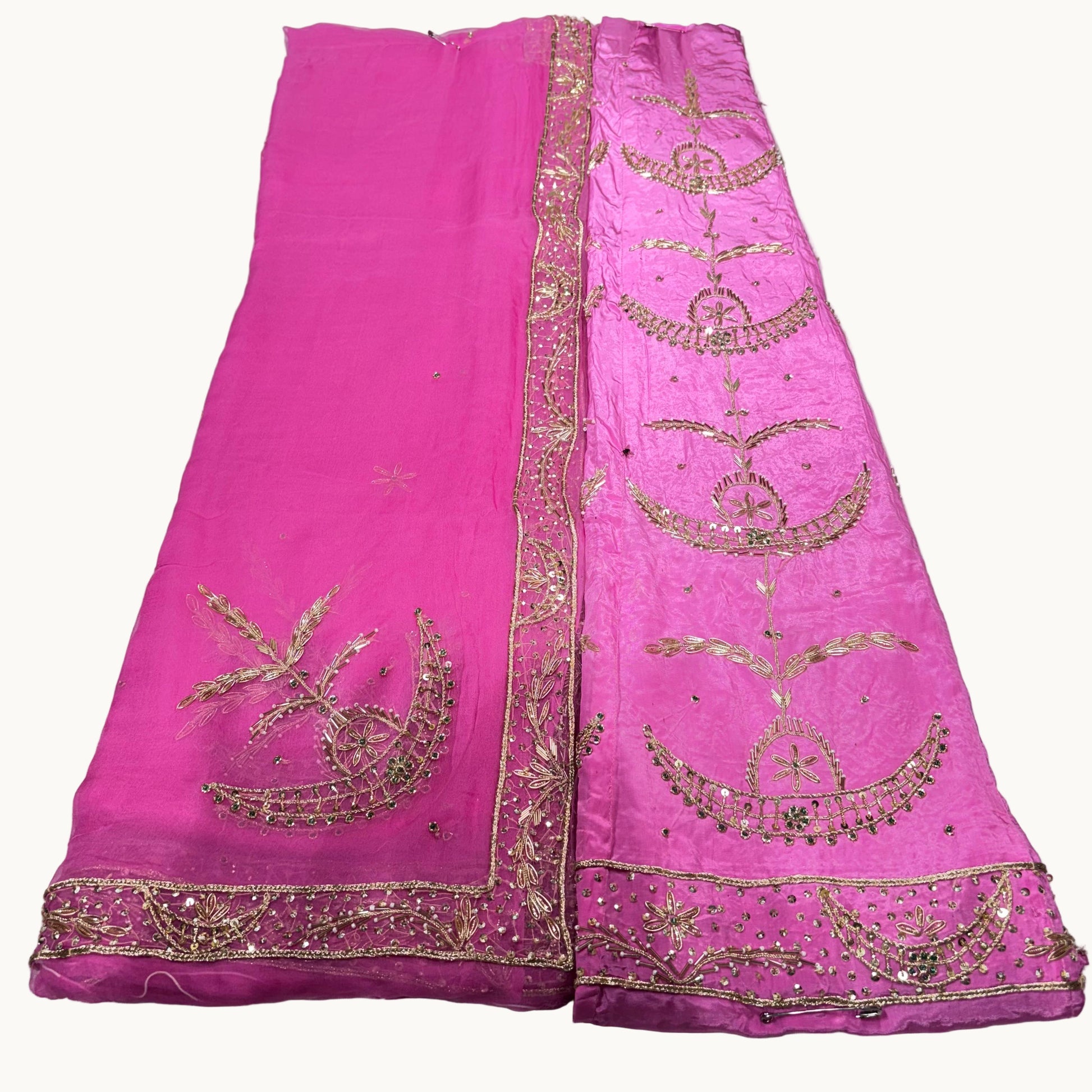 Premium Rajputi Poshak in Natural Crape Fabric with Pure Thakurji Odni & Heavy Handwork