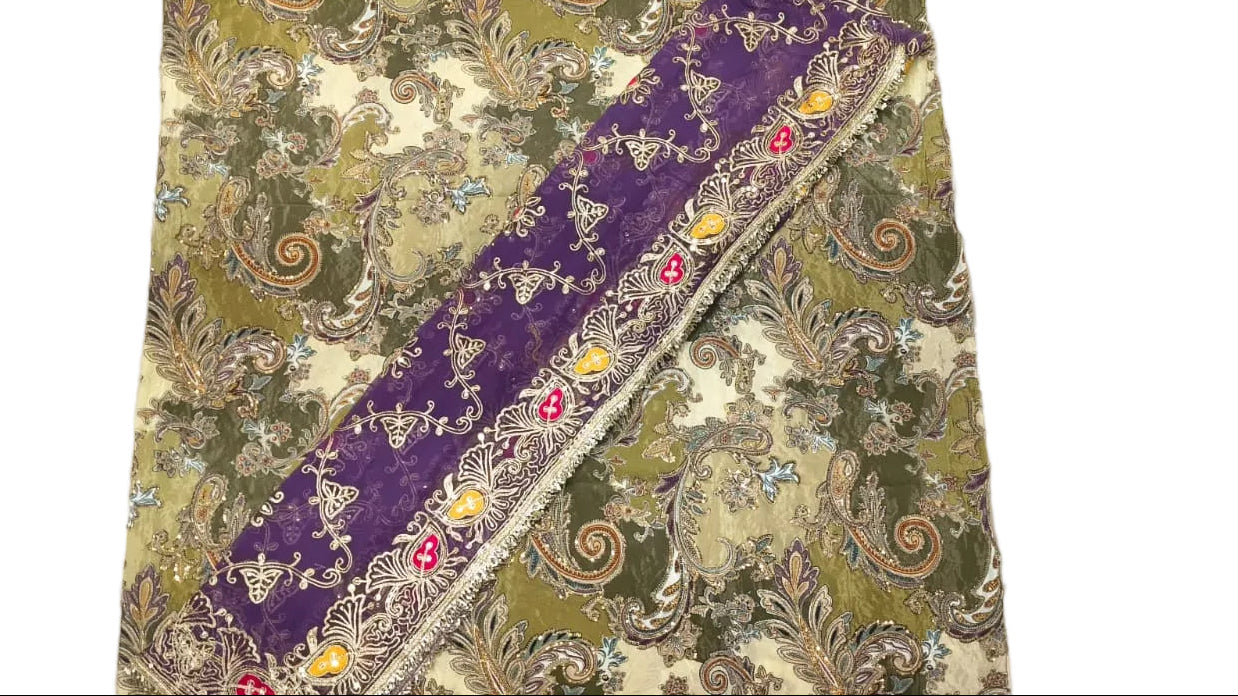 Premium Saas Bahu Rajputi Poshak Pure Fabric with Zari Work | Designer Traditional Dress Material