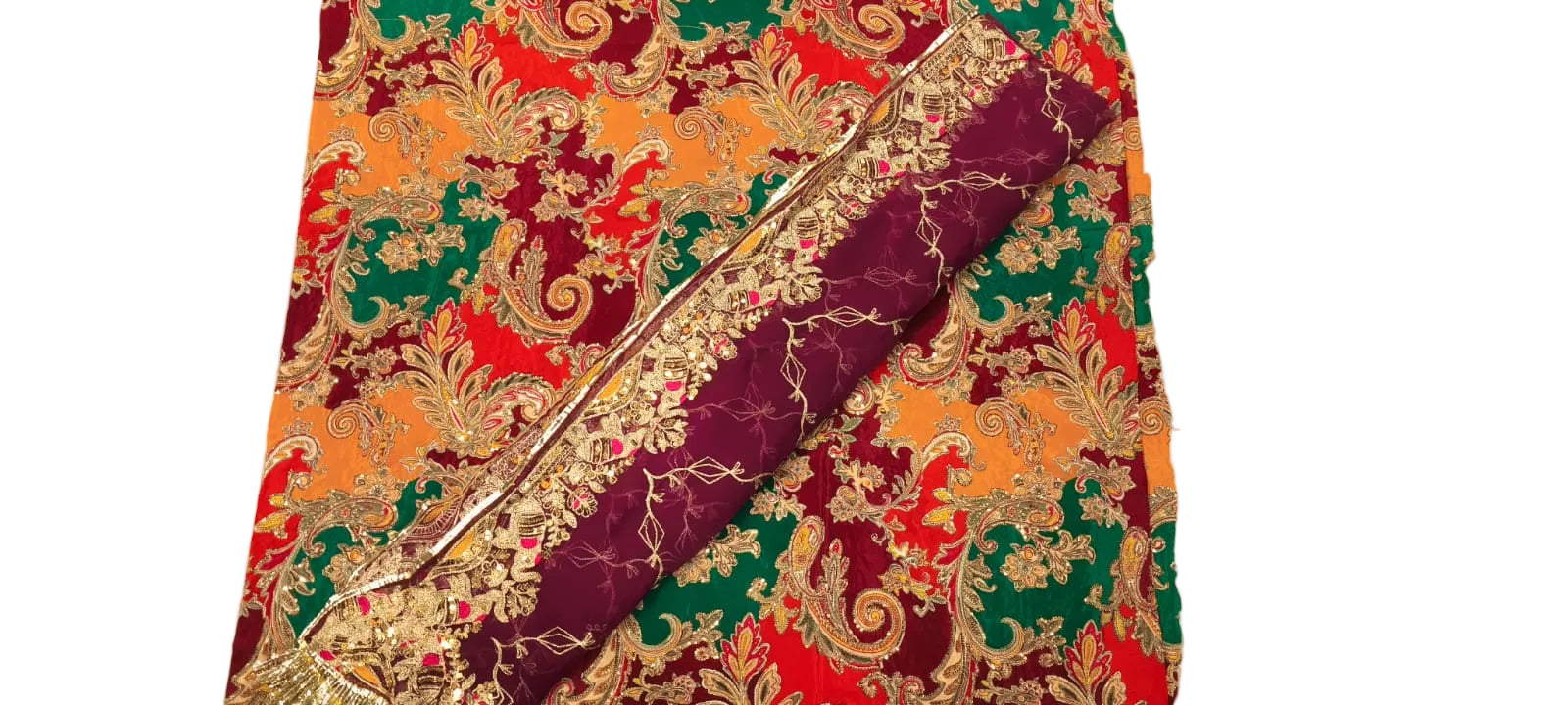 Premium Multicolor Saas Bahu Rajputi Poshak | Pure Fabric | Heavy Zari Work Traditional Dress