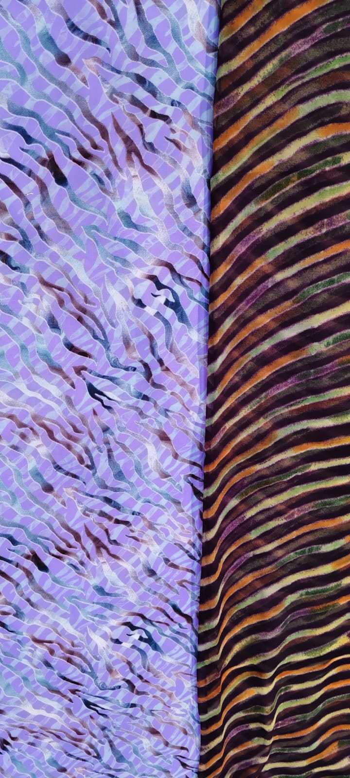 Savan Leheriya Cotton Kapda with Leheriya Rajan Odhni | Lavender & Multicolor Traditional Rajputi Dress Material