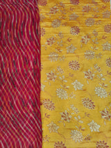 Classic Richa Silk Kamal Pati Suit with Rajan Leheriya Odhni | Mustard Yellow & Magenta Traditional Ethnic Dress