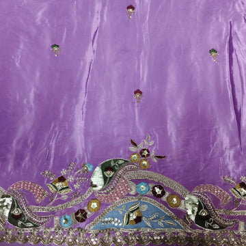 Rajputi Dress - Natural Crepe Fabric With Cut Daana Work - Levendor