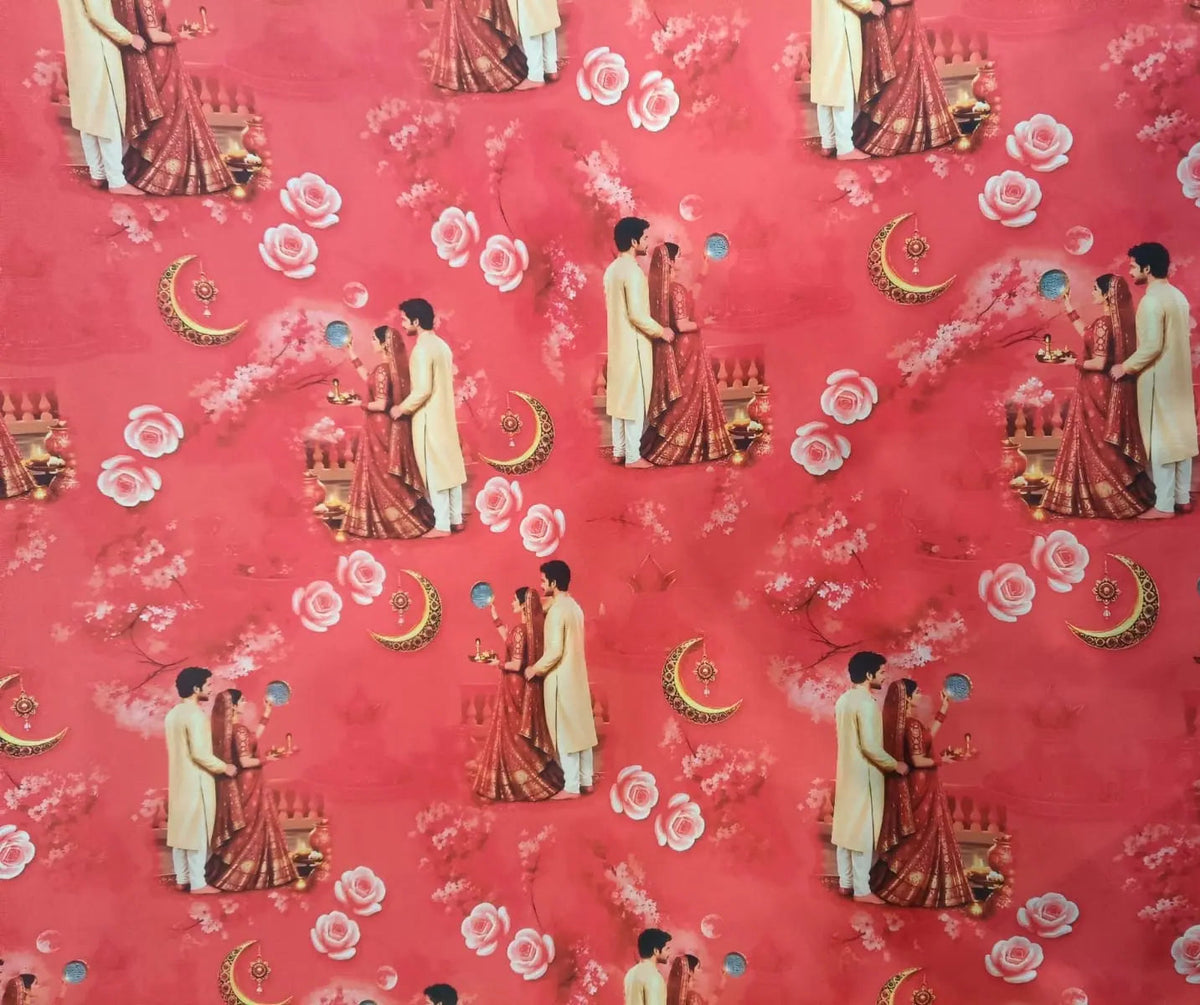 Karwa Chauth Rajputi Poshak Fabric in BSY – Rajan Odhni