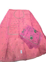 Babypink Mukesh Tari Rajputi Suit with Pure Odhni | Traditional Rajasthani Poshak for Women