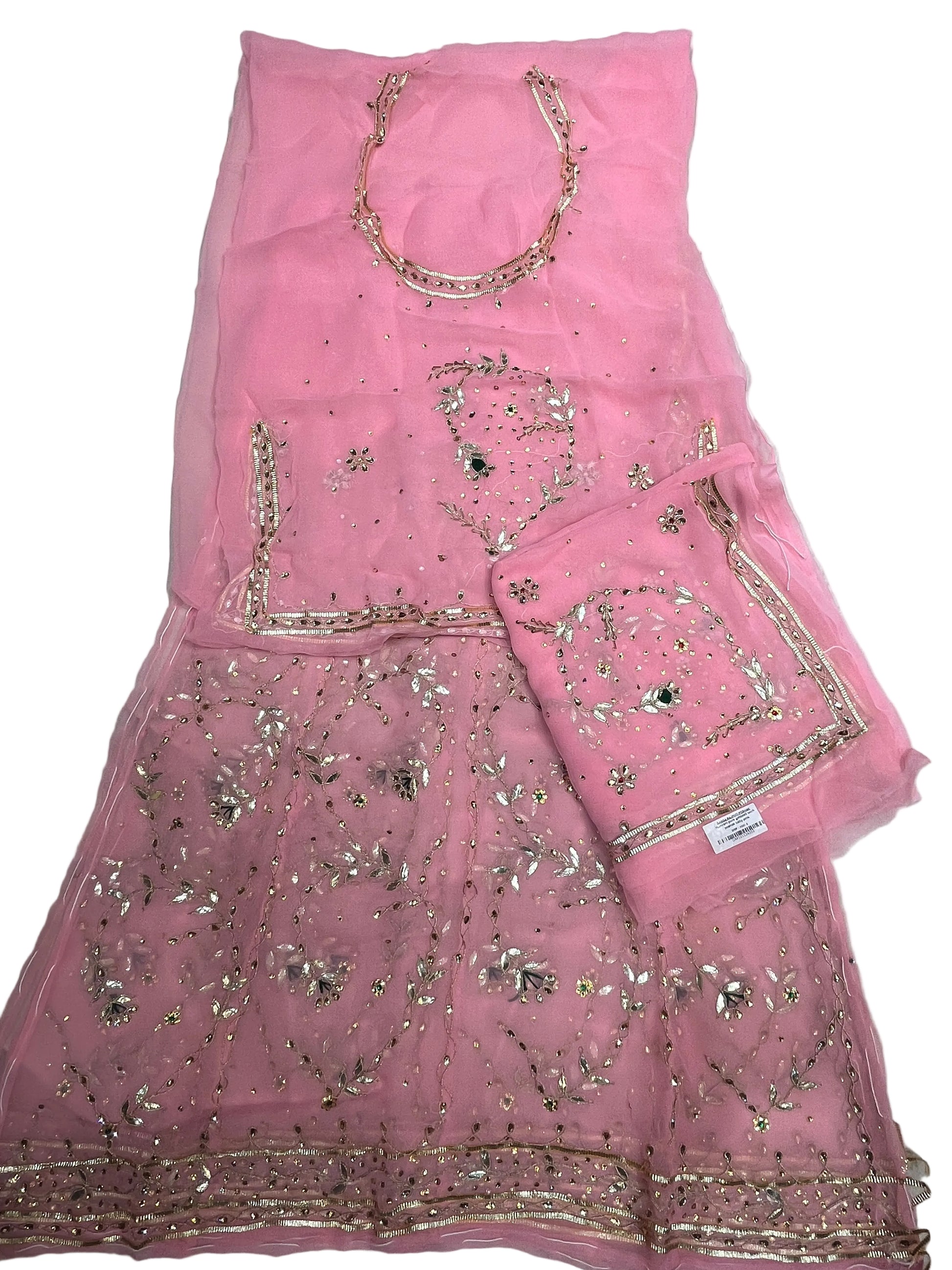 Pink Royal Rajputi Poshak for Women – Humrahi Fabric with Pure Odhni | Traditional Rajasthani Bridal & Wedding Wear