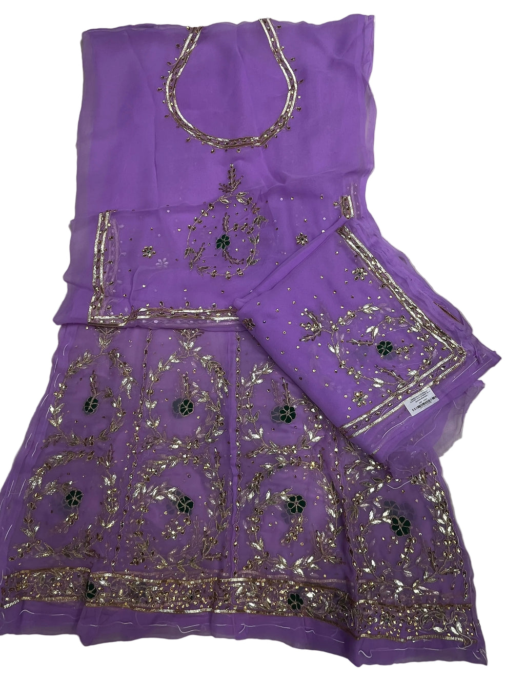 Rajputi Poshak – Lavender with Humrahi Odhni – Ganga Rajputi Poshak, Bikaner