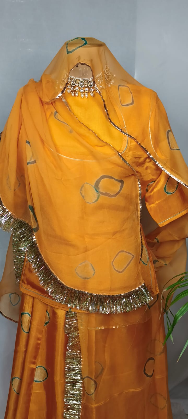 Mustard Yellow Bati Print Pure Natural Crepe Suit for Women | Traditional Ethnic Wear