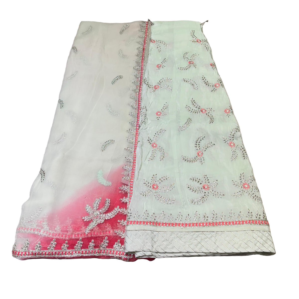 Rajputi Poshak – Tari Zari Resham Crepe – Multicolour with Pure Odhni – Ganga Rajputi Poshak, Bikaner