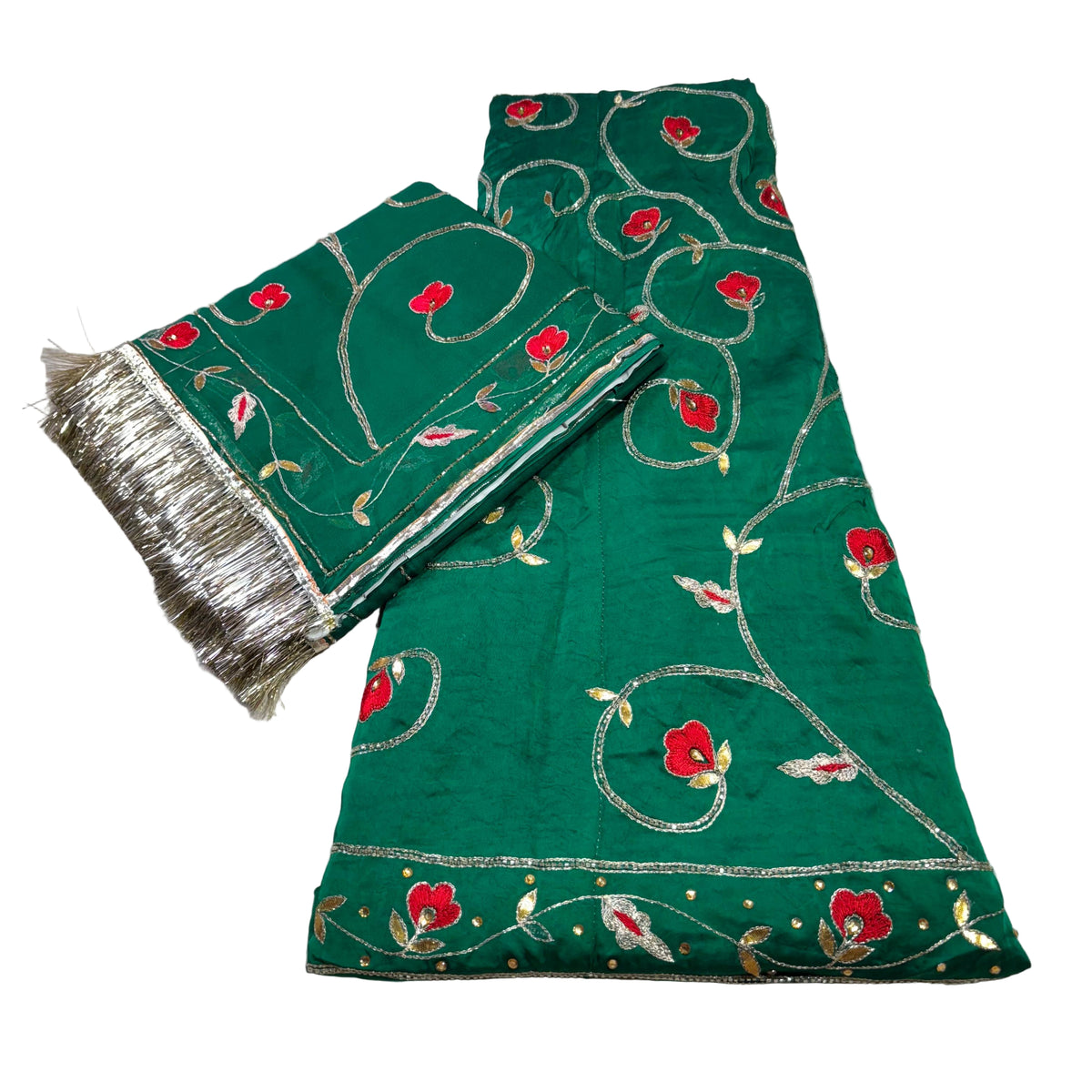 Rajputi Poshak – Zardozi & Cut Dana Bamber Satin with Thakhurji Odhni – Ganga Rajputi Poshak, Bikaner
